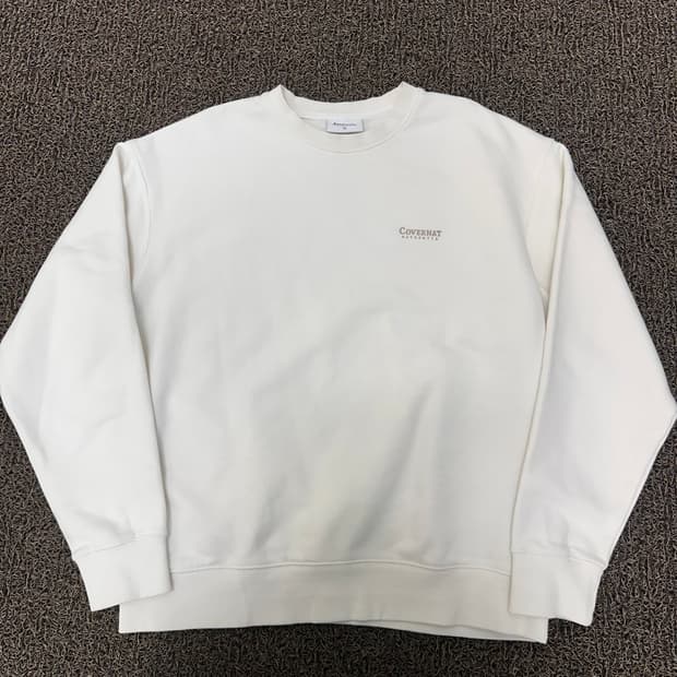 커버낫 맨투맨 아이보리 M