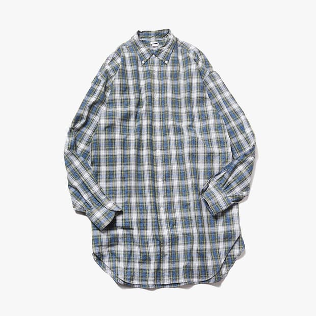 H BEAUTY&YOUTH - GARMENTDYE LONG SHIRT