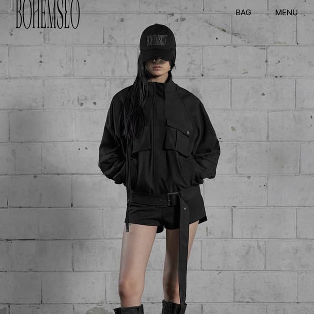 보헤미안서울 OUTPOCKET OVER FIT BLOUSON, BLACK