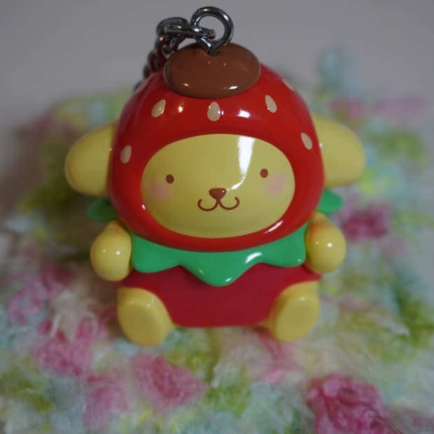 탑토이 폼폼푸린 딸기 키링