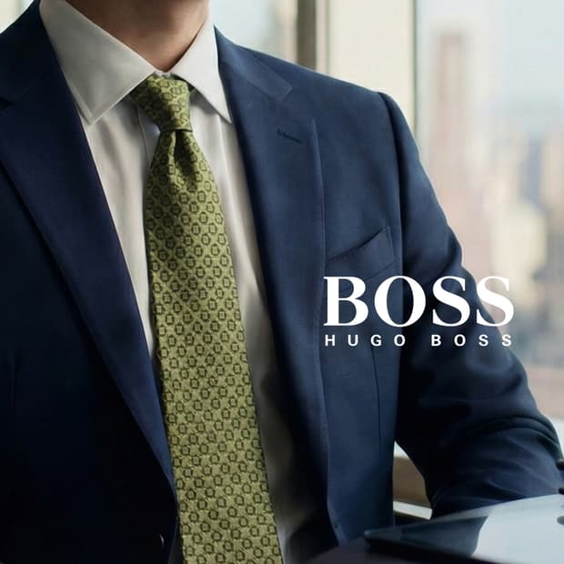 휴고보스 실크 다크그린 자카드 넥타이 9.6cm A+등급 A19387
