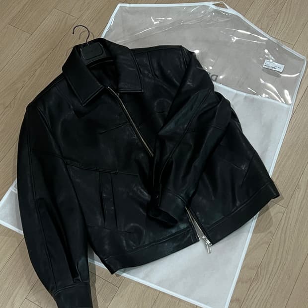 드로우핏 레더 블루종