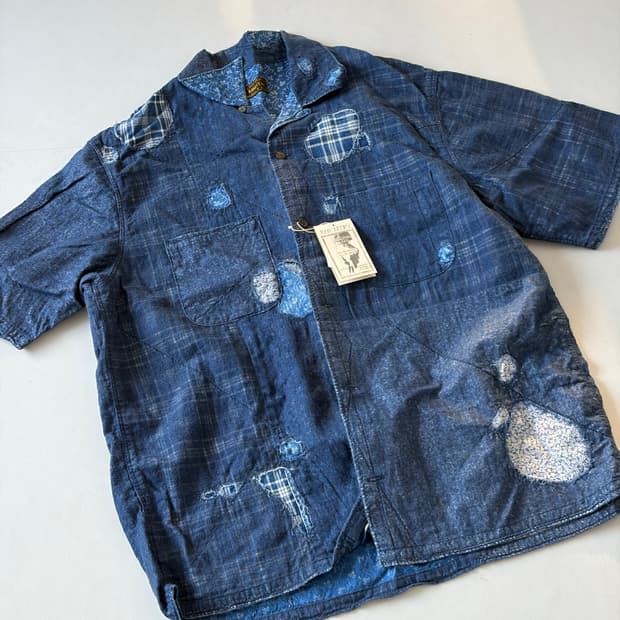 캐피탈 패치워크 보로 아로하 셔츠 팔아요