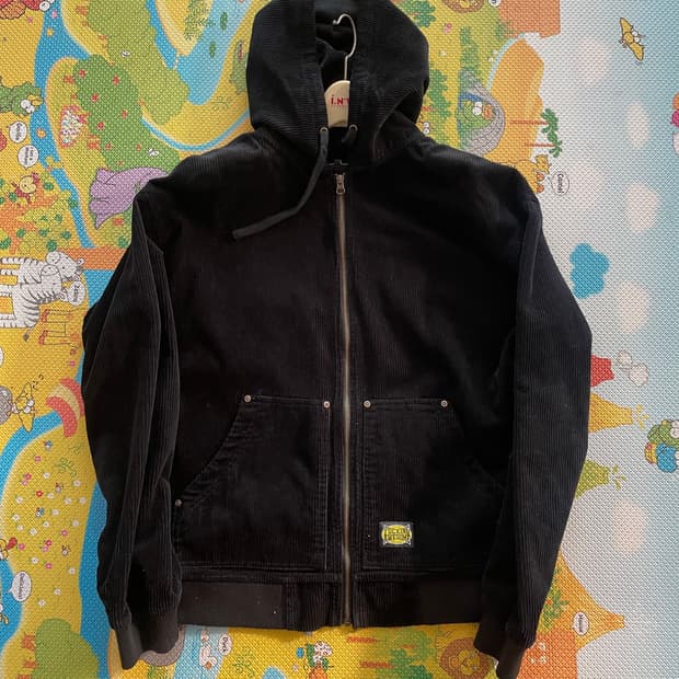 퍼킹어썸 코듀로이 후드집업 L