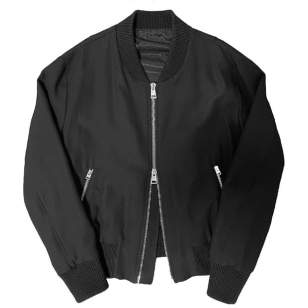 AMI 블랙 봄버 자켓 105