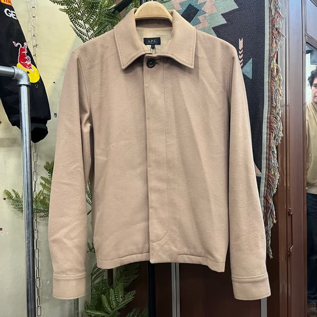 A.P.C 아페쎄 울 베이지 숏 코트 #csz735