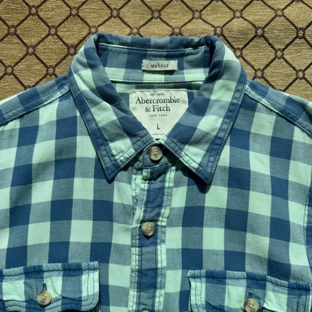 아베크롬비 체크 셔츠