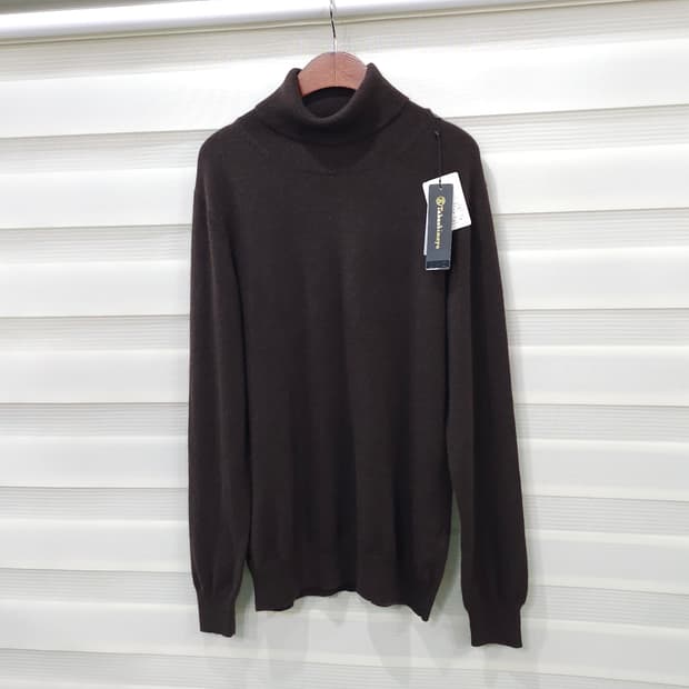 미사용품 Takashimaya 캐시미어100 터틀넥 니트- 우먼LL