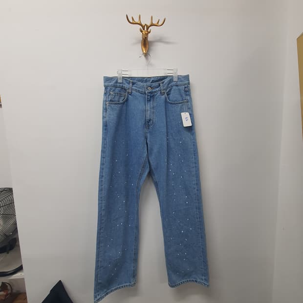 유니폼브릿지 페인트 중청데님팬츠