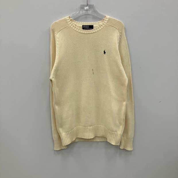 폴로 랄프로렌 코튼 라운드넥 니트 스웨터