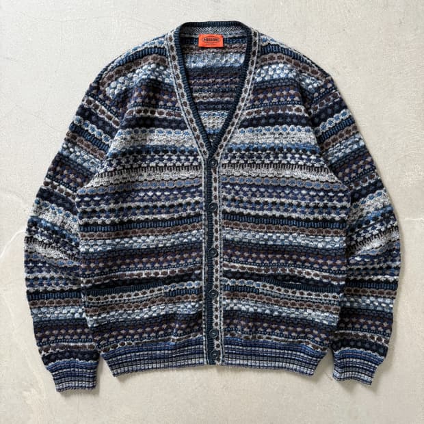 Missoni Mohair Wool Pattern Cardigan