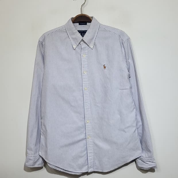 (L) 랄프로렌 폴로 남방 스트라이프 셔츠 로고 캐주얼 