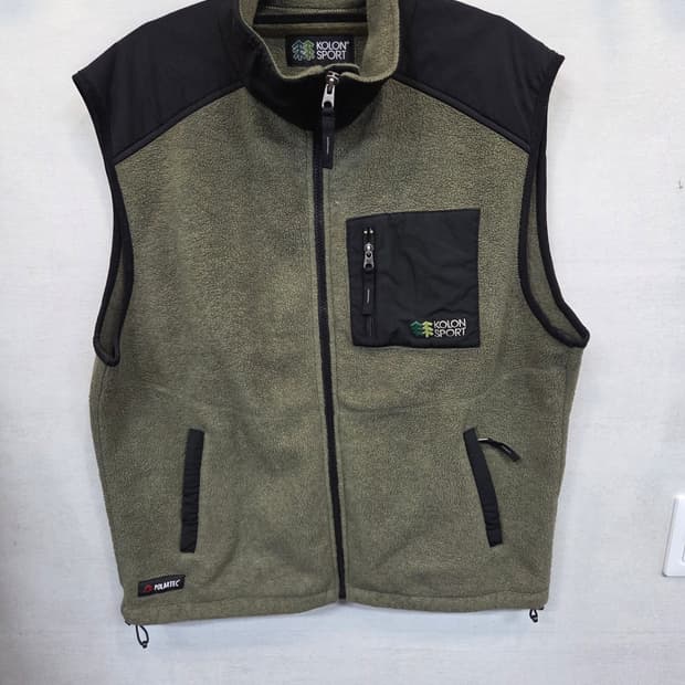 코오롱스포츠 올드스쿨 폴라텍 플리스 조끼 105