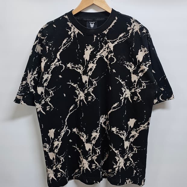 라이프워크 블랙 마블 반팔 티셔츠 L