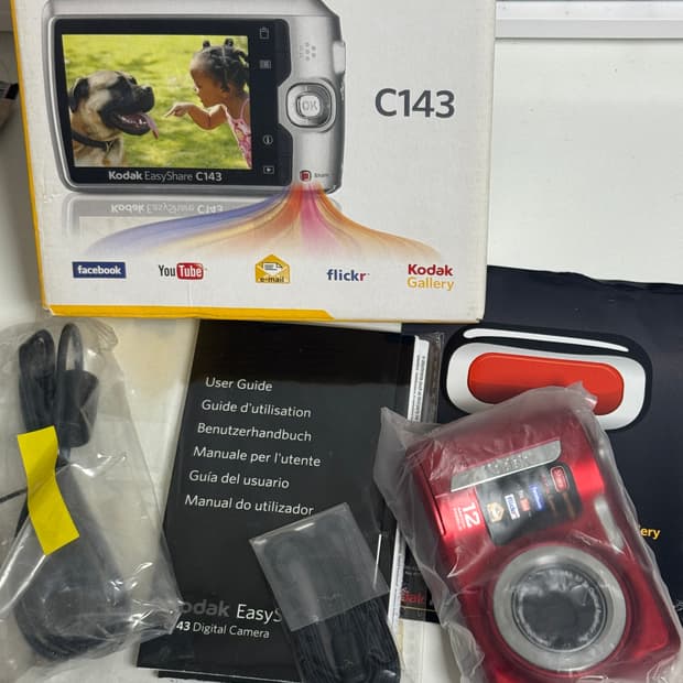 풀박, S급 미사용) 코닥 이지쉐어 c143 키키디카 kodak