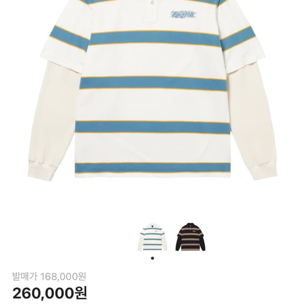 슈프림X디키즈 써멀 폴로 화이트