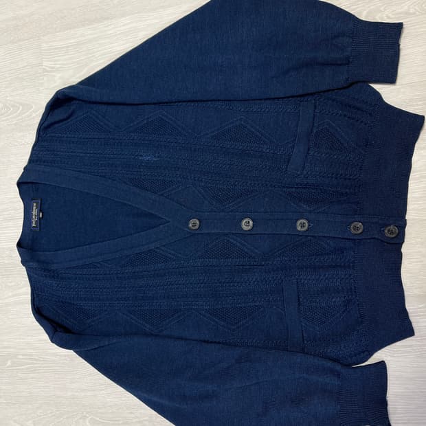 입생로랑 네이비 가디건 100