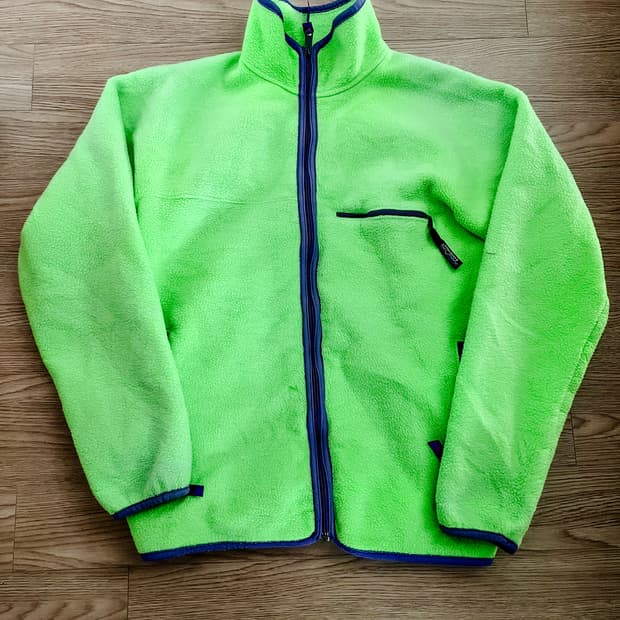 Rare) 80s-90s 미제 파타고니아 신칠라 라임그린 L