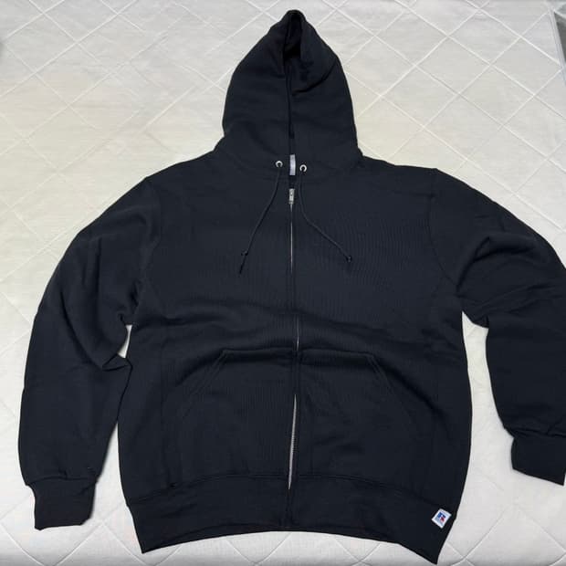 러셀 애슬레틱 후드집업 블랙 L 새상품