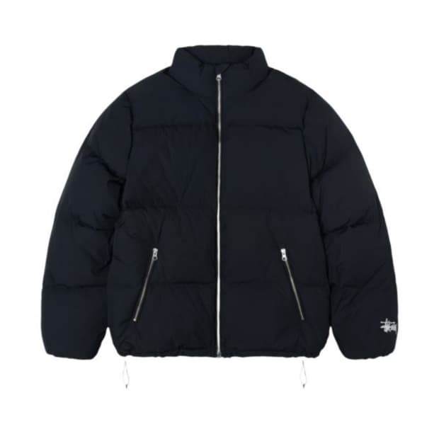 스투시 다운 퍼퍼 나일론 블랙