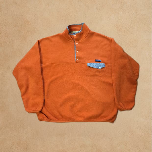 (XL)파타고니아 오렌지 신칠라 플리스 자켓 주황