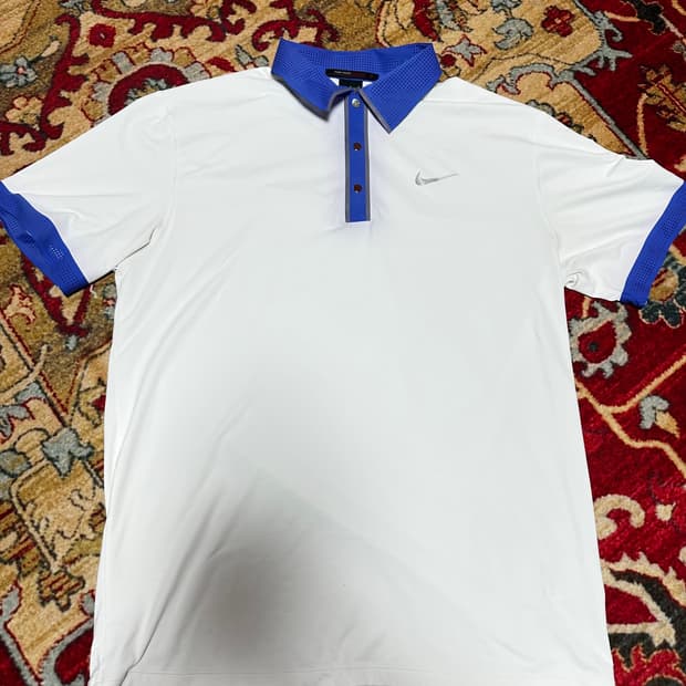 나이키 골프 타이거 우즈 카라 반팔 티셔츠