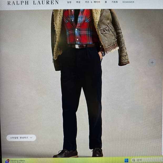 미착용) 폴로 코듀로이 팬츠