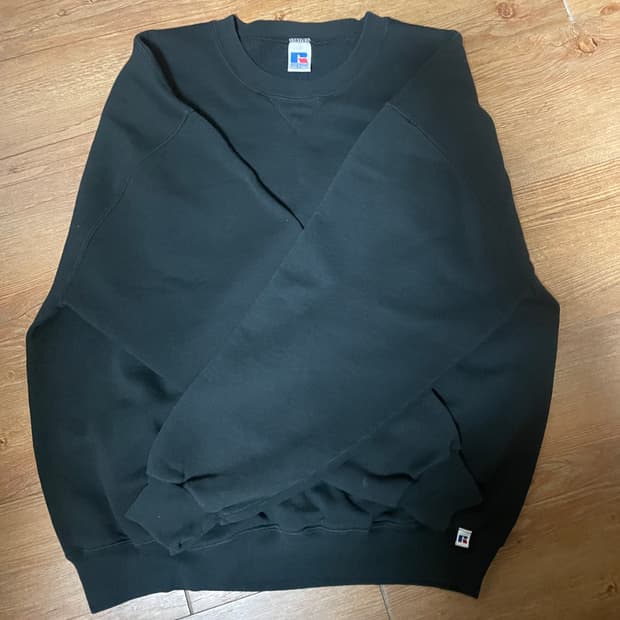 90s 러셀 스웻셔츠 블랙 XXL 멕시코제