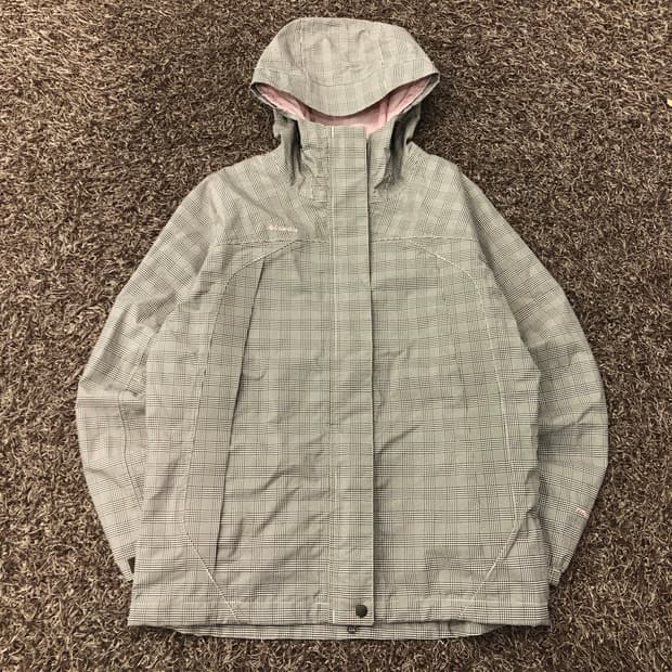 컬럼비아 티타늄 체크 투웨이 후드 바람막이 자켓