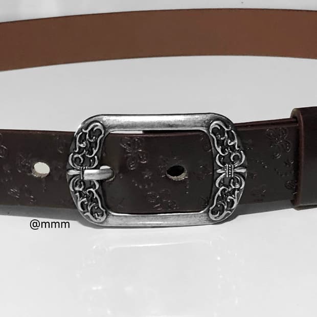 [Unisex] 에스닉 웨스턴 벨트 브라운