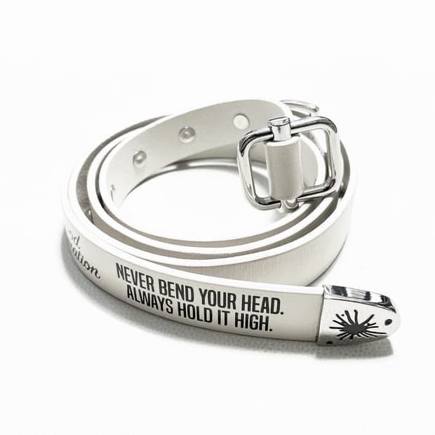 미하라 야스히로 x GU 스터드 벨트 (화이트)