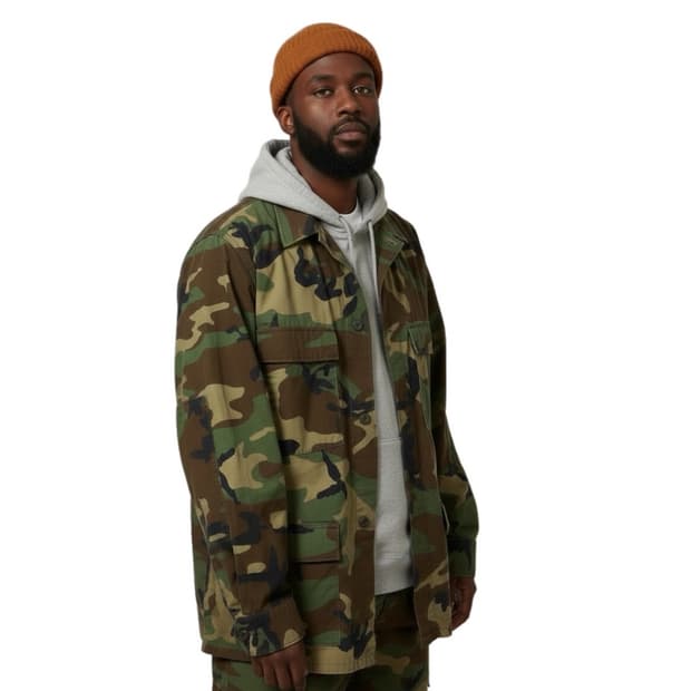 미군 오리지널 멀티포켓 카모플라쥬 셔츠