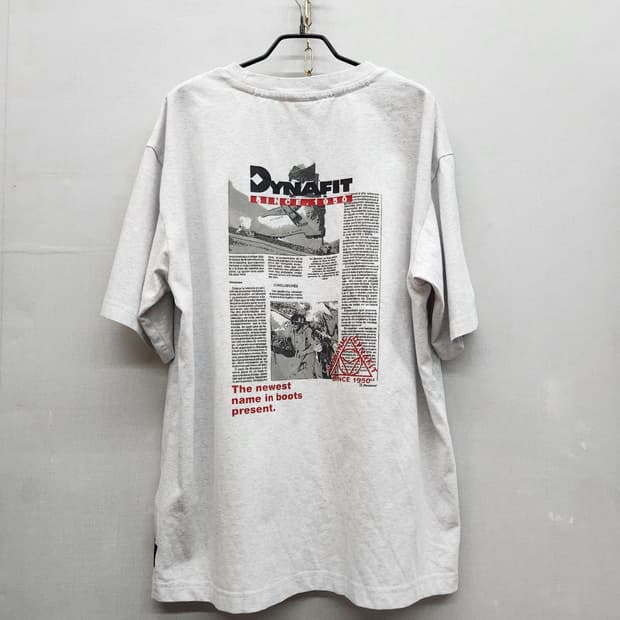 다이나핏 로고와펜 백 빈티지 프린팅 반팔티 L(XL)