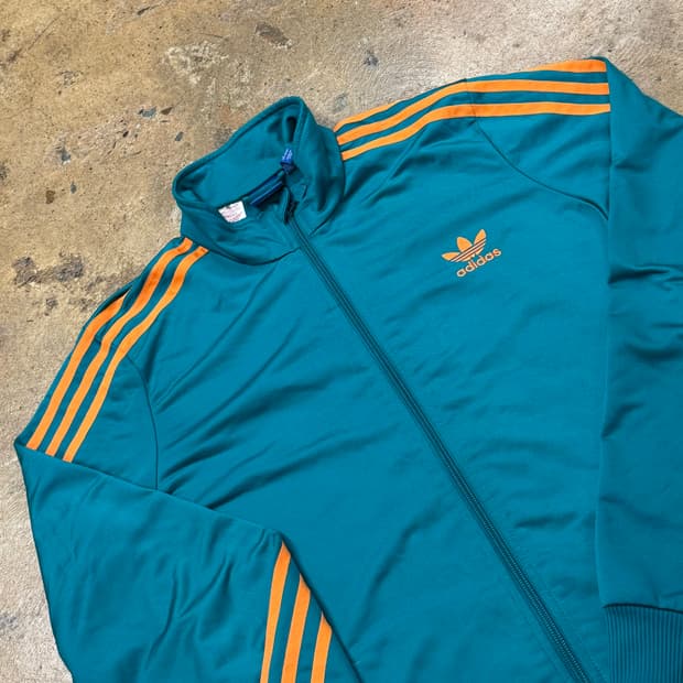 [정품] 아디다스 삼선 트랙탑 민트 오렌지 져지 b17