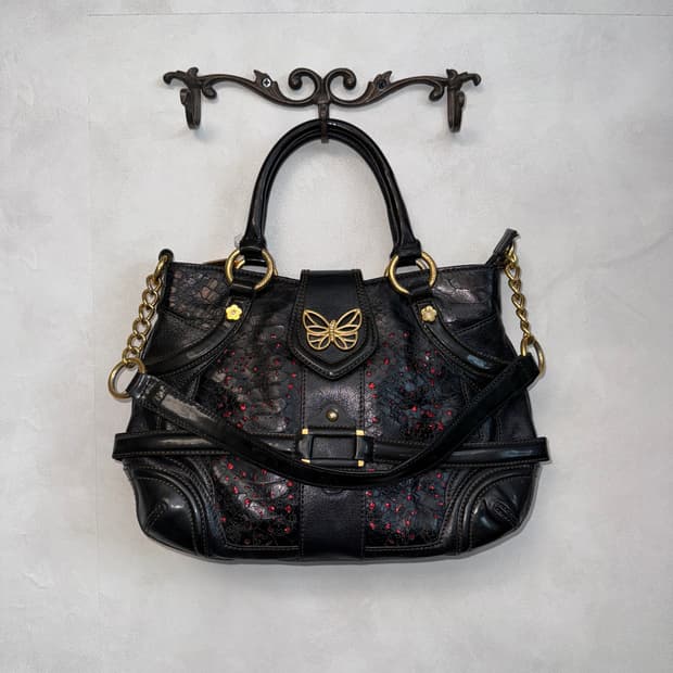 Vincis Bench oriental butterfly 체인 투웨이백