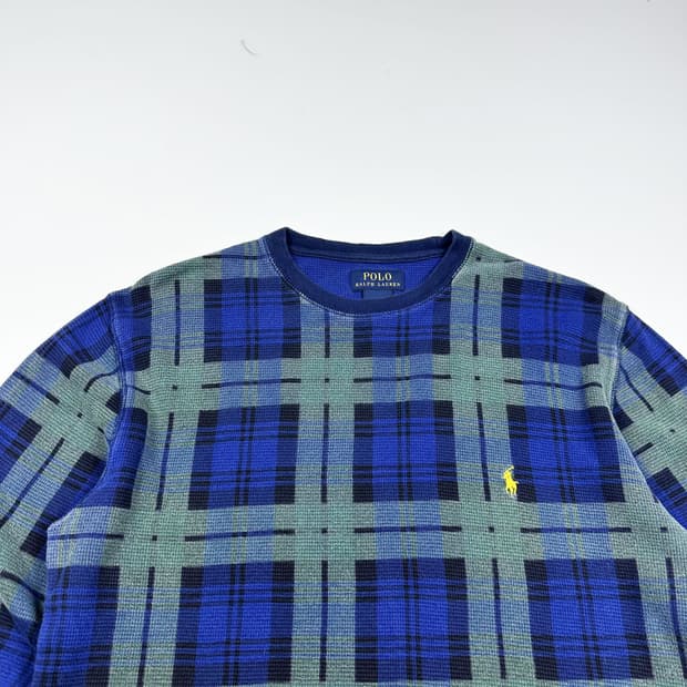 폴로 랄프로렌 포니 체크 롱슬리브 긴팔티셔츠 (L)