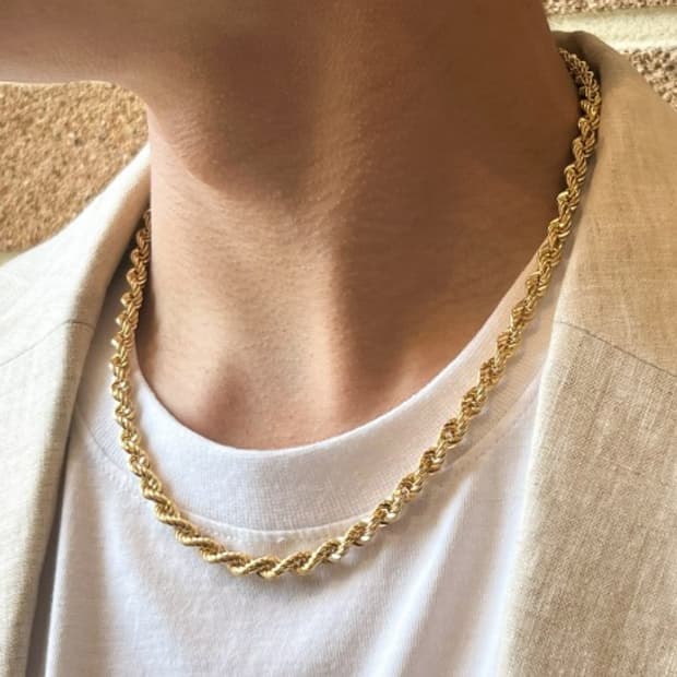 코지쥬얼리 ) 18K 로프체인 목걸이 5.7mm