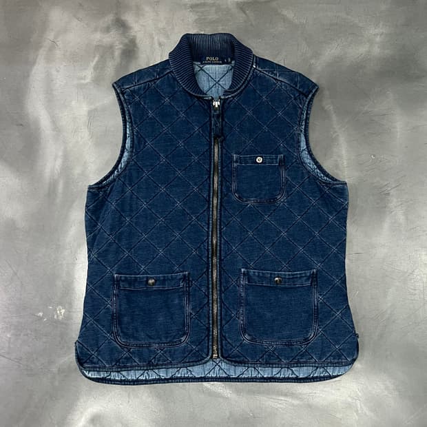  폴로랄프로렌 인디고 퀼팅 베스트 y15151