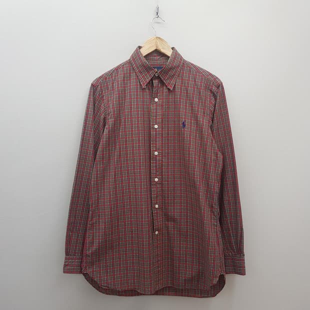 폴로 랄프로렌 클래식 타탄 체크 버튼다운 셔츠 L사이즈 