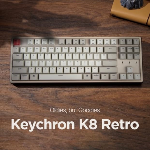 키크론 K8 Retro 레트로 알루미늄 무선 기계식 키보드