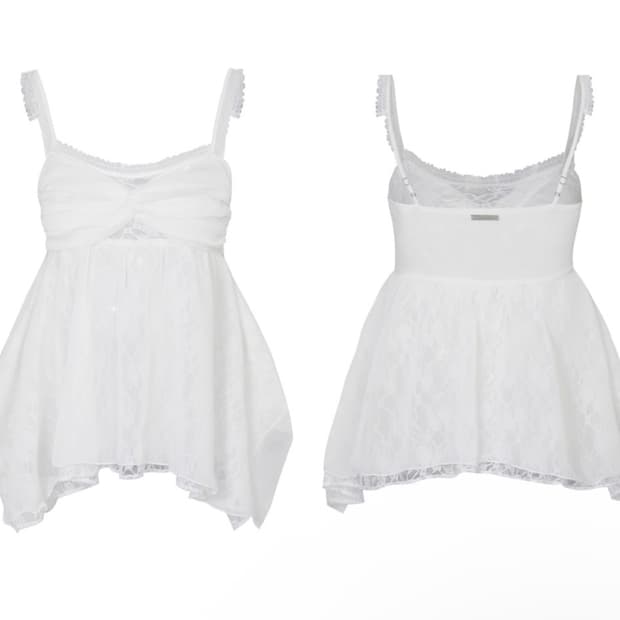 페인오어플레져 로즈셔링탑 화이트