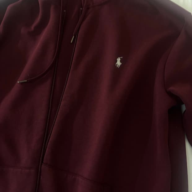 폴로랄프로렌 버건디 후드집업