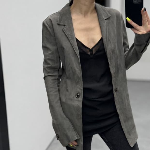 ISAAC SELLAM 아이작 셀럼 싱글재킷(레더-칼프 스킨)해외발송