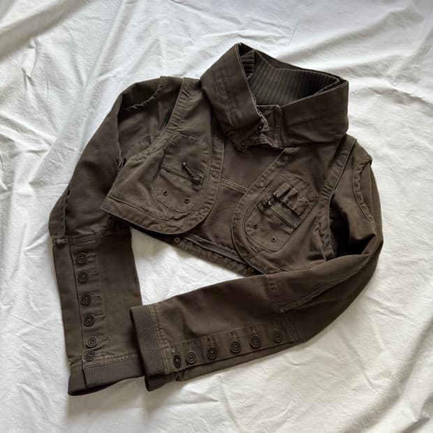 transform high neck antique jacket