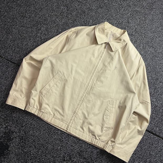 90s YSL 입생로랑 아카이브 미니멀 해링턴 블루종 자켓 3376
