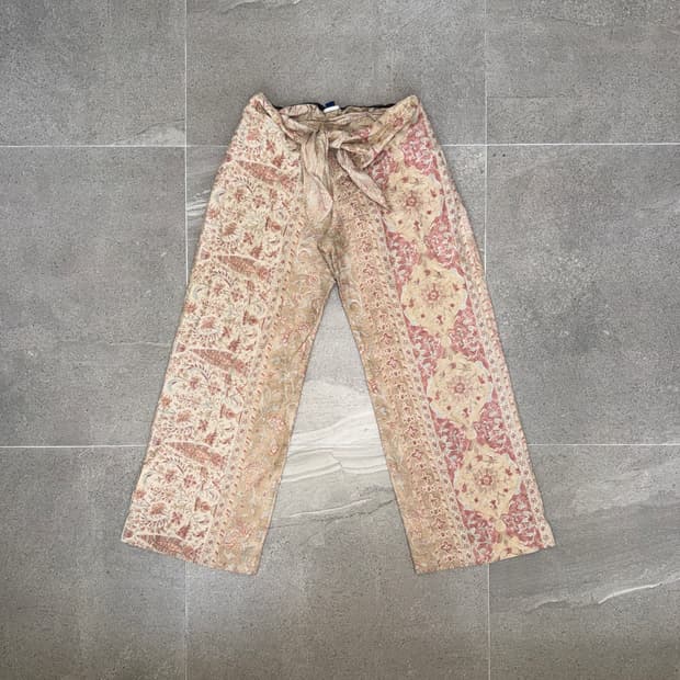 Ralph Lauren pink beige ethnic wide pt