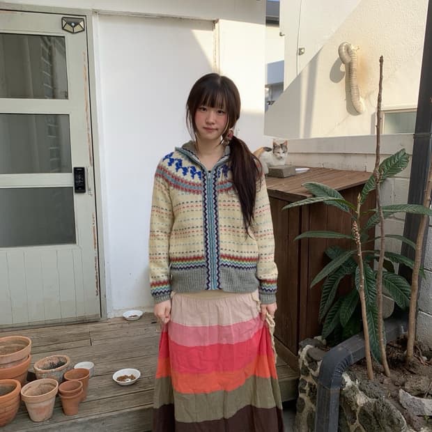 kori.. ethnic zip-up