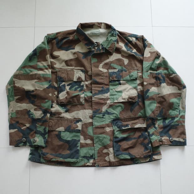 80s 미군 우드랜드 BDU 전투복 자켓 상의 (M-S)