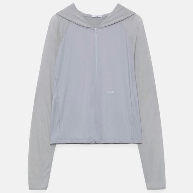 구해요 ••• PANEL RAGLAN ZIP-UP HOODIE