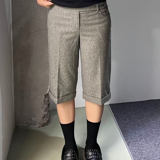 폴로 랄프 로렌 울 카프리 팬츠